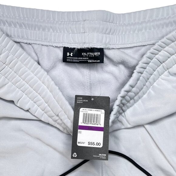 Under Armour Pan Halo Grey Polyester Blend Mens Jogger Sweatpants 4XL - Picture 7 of 13